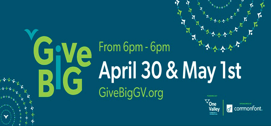 Give Big Gallatin Valley, Registration opens February first. Give Big will be on April 30 to May 1.