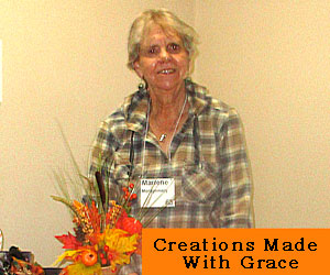 Marlene Montgomery with caption, -Creations Made With Grace
